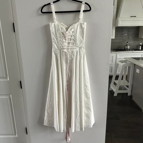 House of CB Carmen white bustier sundress Size Small - Picture 5 of 7